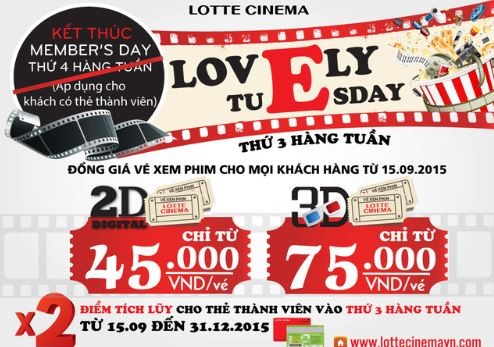 giảm giá vé xem phim