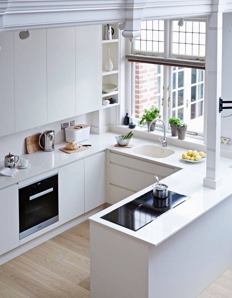 Thiết kế phòng bếp nhỏ, hẹp sẽ giúp bạn đánh tan đi nỗi lo không hợp thẩm mỹ