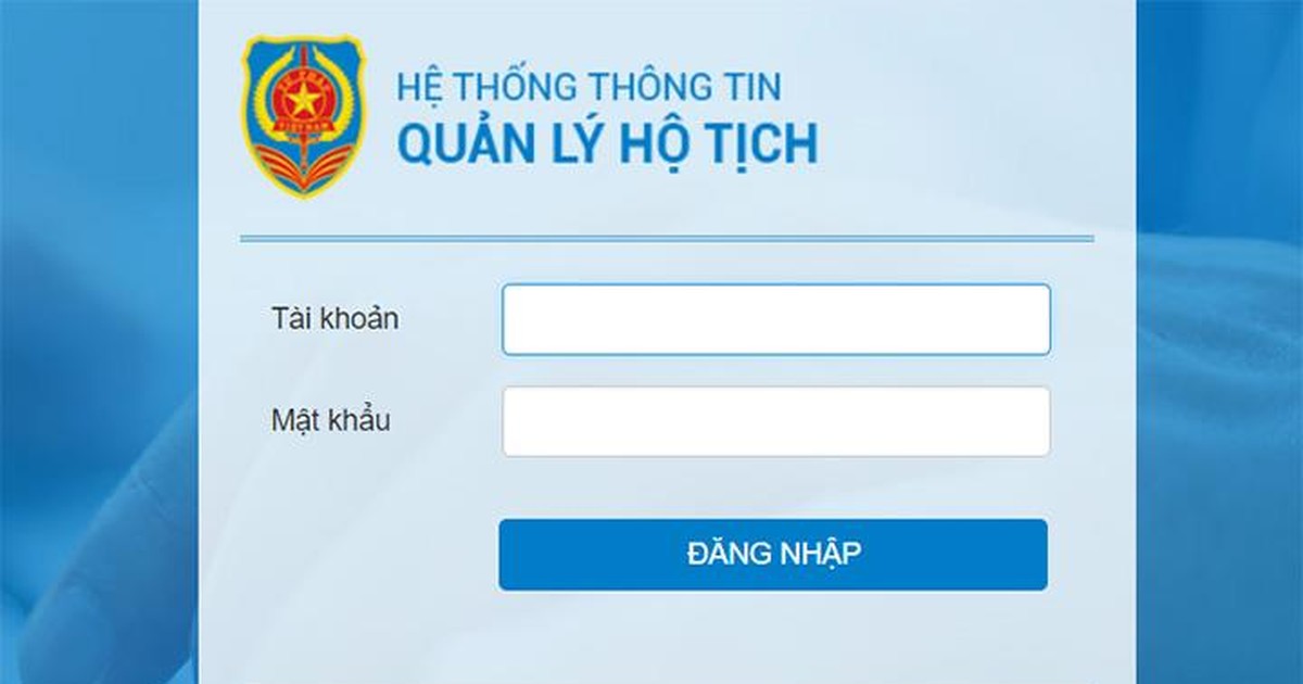 Phần mềm quản lý hộ tịch 2